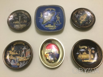 Очень красивые сувенирные тарелки, магниты, монеты из Греции станут украшением В. . фото 1