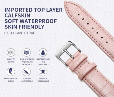 Ремешок для часов Leather bracelet Universal - кожаный ремешок с пряжкой-застежк. . фото 4