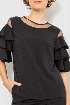3103
Стильная однотонная блузка с оригинальными рукавами.
Модель: А 230R151-6
. . фото 6