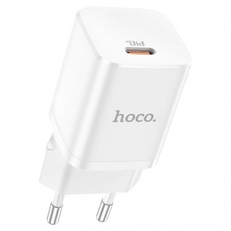 Сетевое зарядное устройство Hoco N19 Rigorous PD25W и кабель Type-C to Lightning. . фото 5