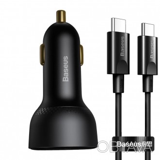 Автомобильное зарядное устройство Baseus Superme Digital Display QC 4.0+PD3.0 PP