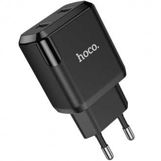Мережевий зарядний пристрій Hoco N7 Speedy Dual port ефективно забезпечить одноч. . фото 6