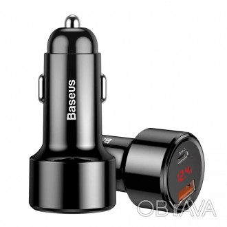 Автомобильное зарядное устройство Baseus Magic Series Dual Digital Display QC 45