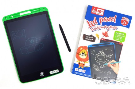 ![CDATA[Планшет для малювання LCD Writing Tablet 10"" монохромний 26*17*0,8см /1. . фото 1