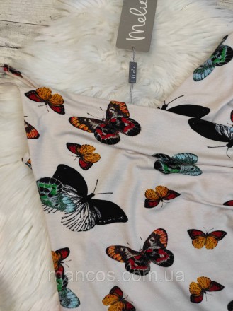 Женская блузка Melio майка молочного цвета с бабочками
Состояние: новое
Производ. . фото 3