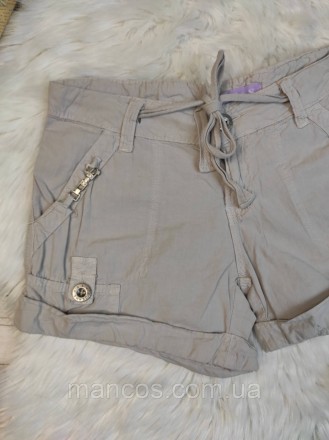 Женские шорты O&S хлопковые бежевые короткие 
Состояние: новое
Производитель: O&. . фото 3