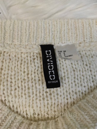 Женский свитер H&M белый
Состояние: б/у, в идеальном состоянии 
Производитель: H. . фото 8