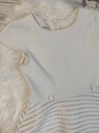 Детское платье Madri для девочки белое юбка кружево с подкладкой 
Состояние: б/у. . фото 3
