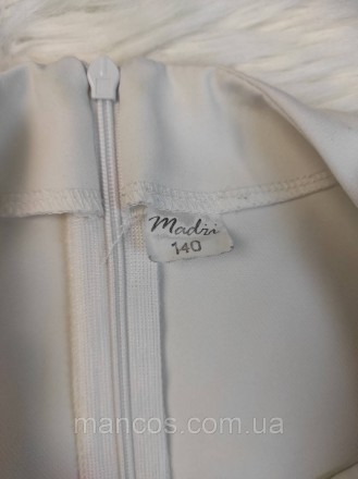 Детское платье Madri для девочки белое юбка кружево с подкладкой 
Состояние: б/у. . фото 8
