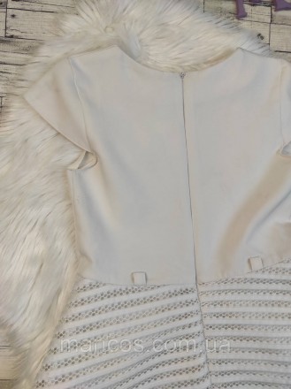 Детское платье Madri для девочки белое юбка кружево с подкладкой 
Состояние: б/у. . фото 6