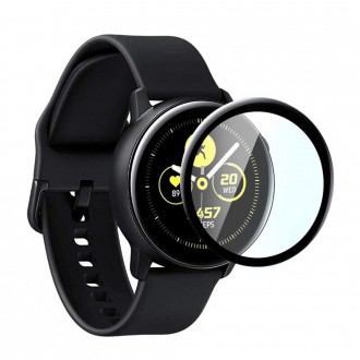 Захисне скло 3D з рамкою для смарт годинника Samsung Watch Gear S4 44 mm запобіг. . фото 4