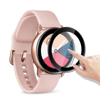 Захисне скло 3D з рамкою для смарт годинника Samsung Watch Gear S4 44 mm запобіг. . фото 5