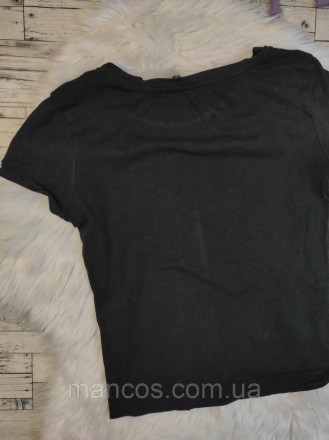 Женская футболка Tally Weijl чёрная с принтом 
Состояние: б/у, в очень хорошем с. . фото 5