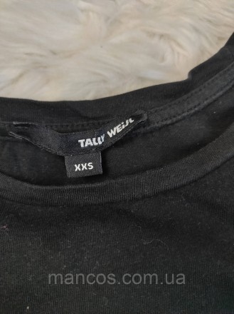 Женская футболка Tally Weijl чёрная с принтом 
Состояние: б/у, в очень хорошем с. . фото 6