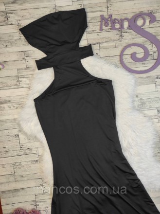 Женское платье чёрное длинное без бретелек с открытыми боками
Состояние: б/у, в . . фото 6