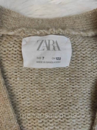 Детская кофта Zara теплая бежевая с поясом удлиненная 
Состояние: б/у, в отлично. . фото 8