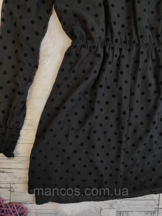 Женское платье Pimkie чёрное полупрозрачное с подкладкой сарафан в бархатный гор. . фото 7