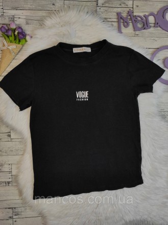 Женская футболка Міка чёрная
Состояние: б/у, в очень хорошем состоянии 
Производ. . фото 2