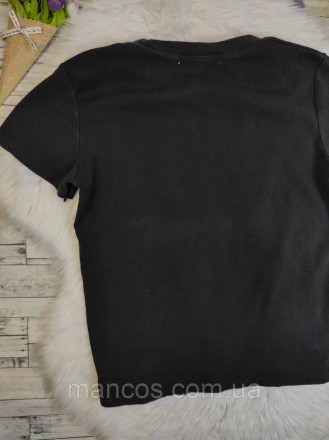 Женская футболка Міка чёрная
Состояние: б/у, в очень хорошем состоянии 
Производ. . фото 5