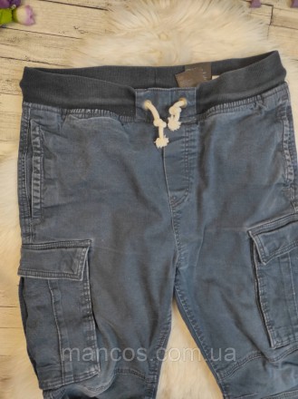 Детские джинсы H&M для мальчика синие с карманами пояс резинка 
Состояние: б/у, . . фото 3