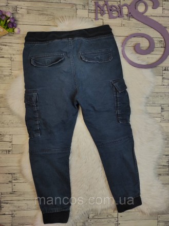 Детские джинсы H&M для мальчика синие с карманами пояс резинка 
Состояние: б/у, . . фото 5