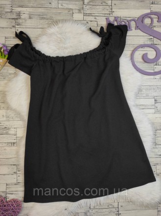 Женская блуза Boohoo черная 
Состояние: б/у, в отличном состоянии 
Производитель. . фото 5