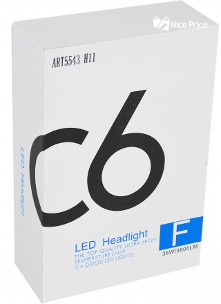  Комплект автомобильных LED ламп C6 H11 5543 имеет повышенную светоотдачу и длит. . фото 4