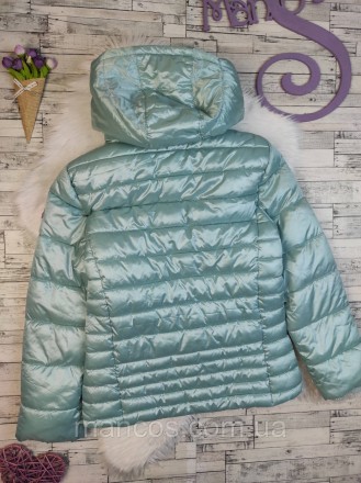 Детская куртка Next для девочки еврозима цвет морской волны 
Состояние: б/у, в о. . фото 5