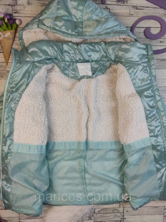Детская куртка Next для девочки еврозима цвет морской волны 
Состояние: б/у, в о. . фото 8