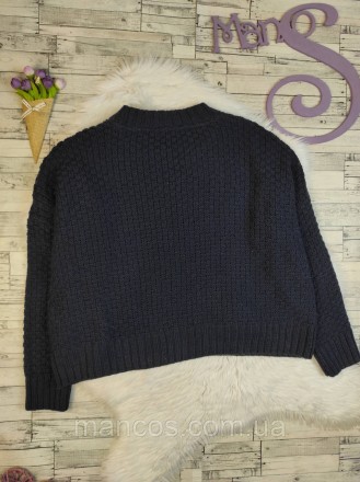 Женский свитер Dash вязаный тёмно-синего цвета 
Состояние: б/у, в идеальном сост. . фото 5