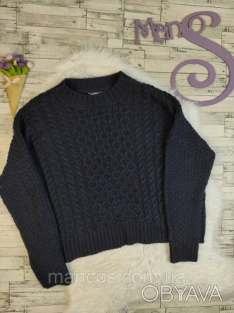 Женский свитер Dash вязаный тёмно-синего цвета 
Состояние: б/у, в идеальном сост. . фото 1
