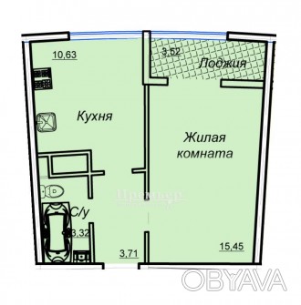 Квартира у сучасному житловому комплексі бізнес-класу в Аркадії. Правильне плану. Приморский. фото 1