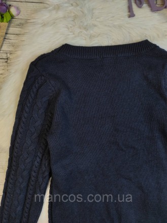 Женский свитер H&M вязаный тёмно-синего цвета рукав три четверти
Состояние: б/у,. . фото 6