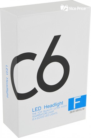  Комплект автомобильных LED ламп C6 H3 имеет повышенную светоотдачу и длительный. . фото 3