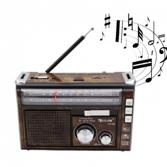 Описание Радиоприемника Golon RX-382 MP3 USB, коричневого
Радиоприемник портатив. . фото 7