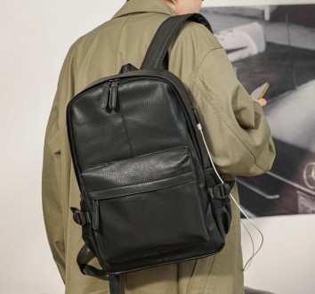 
Мужской городской рюкзак эко кожа черный
Характеристики:
Материал: Плотная и вы. . фото 2