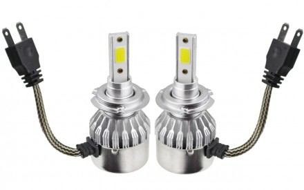  Комплект автомобильных LED ламп C6 H7 имеет повышенную светоотдачу и длительный. . фото 2