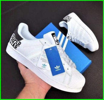 Кроссовки в стиле Adidas Superstar ТОП качество. Верх выполнен из мягкой и качес. . фото 2