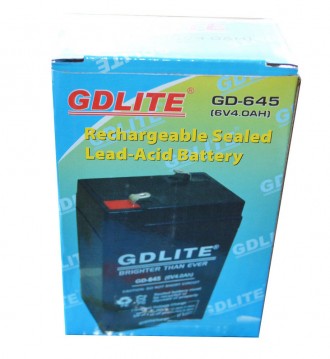  Аккумулятор батарея GDLITE 6V 4.0Ah GD-645 Аккумуляторная батарея 6V 4.0Ah GD-6. . фото 5