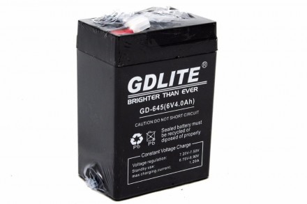  Аккумулятор батарея GDLITE 6V 4.0Ah GD-645 Аккумуляторная батарея 6V 4.0Ah GD-6. . фото 3