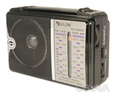 Описание Радиоприемника портативного Golon RX-606AC, черного
Радиоприемник колон. . фото 1