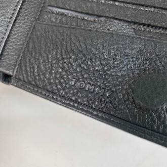 Кожаный мужской кошелек портмоне люкс в стиле Tommy Hilfiger, мужское портмоне н. . фото 7