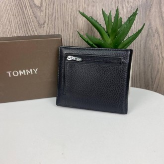 Кожаный мужской кошелек портмоне люкс в стиле Tommy Hilfiger, мужское портмоне н. . фото 5