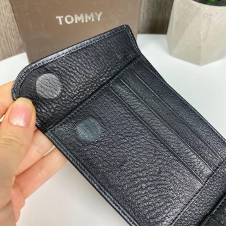 Кожаный мужской кошелек портмоне люкс в стиле Tommy Hilfiger, мужское портмоне н. . фото 8