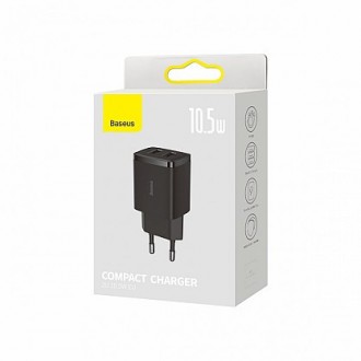 Описание Адаптера сетевого Baseus Compact Charger 2U 2USB 10.5W EU, черного
Сете. . фото 7