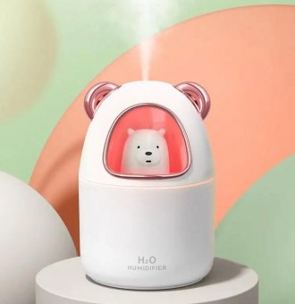 Увлажнитель воздуха с подсветкой Humidifier H20 8023, мишка белый. Днепр. фото 1 Увлажнитель воздуха с подсветкой Humidifier H20 8023, мишка белый. Днепр. фото 1