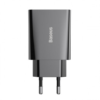 Описание Адаптера сетевого BASEUS CCFS-SN01 Speed Mini USB Type-C 20W, 3A, черно. . фото 5