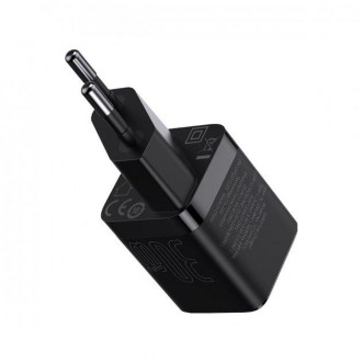 Описание Адаптера сетевого Baseus CCGN010101 GAN3 Fast Charger 1C Type-C, 30W, Q. . фото 5