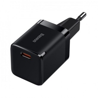 Описание Адаптера сетевого Baseus CCGN010101 GAN3 Fast Charger 1C Type-C, 30W, Q. . фото 2