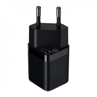 Описание Адаптера сетевого Baseus CCGN010101 GAN3 Fast Charger 1C Type-C, 30W, Q. . фото 3